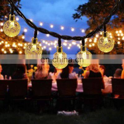 Modern Indoor Outdoor Halloween Festoon Beach Decoration Small Crystal Ball Led Party Flashing Lights