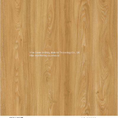 GKBM LS-M002 5mm 6mm 1220mm Eco-friendly Unilin Click Walnut Brown Burlywood Wood Grain SPC Flooring