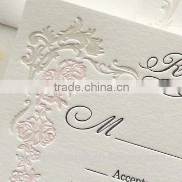 Letterpress Wedding Invitations Suite, wedding Invitation cards sets