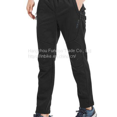 INBIKE Cycling Pants Men Running Pants Windproof Thermal Fleece Lined