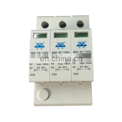 Photovoltaic dc 800V/1000V/1500V surge protective device cheap DC surge arrester