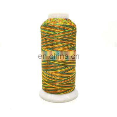 Wholesale Camouflage color High Tenacity polyester thread filament sewing thread for Leather goods