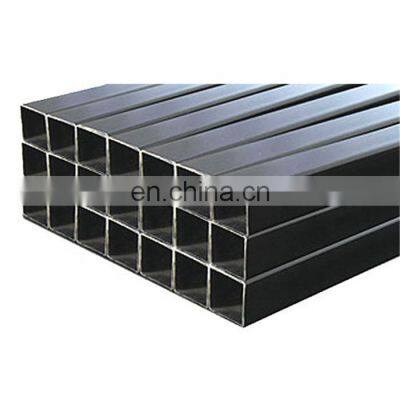 Factory price 40mm 50mm black welded square rectangular pipe steel tube