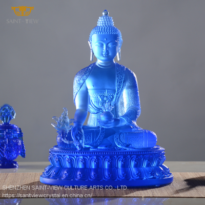 Factory Original Crystal Healthy Pharmacist Medicine Buddha Statues photo-4