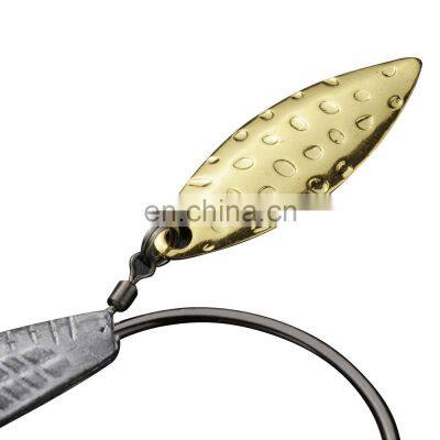 JOHNCOO Weighted Swimbait Hooks With Blade Attachment Fishing Lures Jig Heads Weighted Twistlock Crankbait Fishing Spinner Bait photo-3