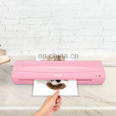 Factory Hot Sales A3 A4 Photo Automatic Electric Plastic Film Hot Cold Pink Laminating Machine photo-2