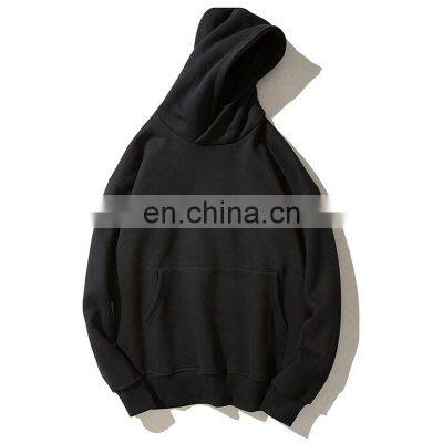 Custom Design High Quality Sublimation Men's Hoodies Custom Logo 100% Cotton Oversized Plain Pullover Thick Heavy Fleece Jumper photo-5