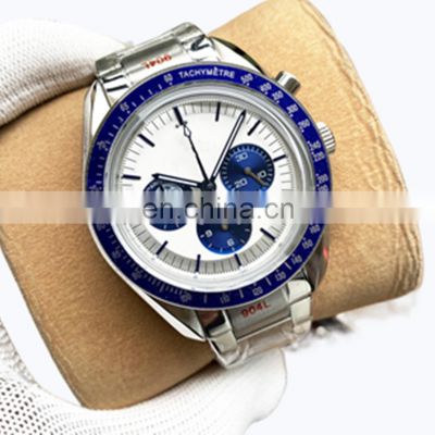 2022 Luxury Automatic Astronaut Fully Automatic Multifunction Watch Luminous Moon Phase Chronograph Men's Watch