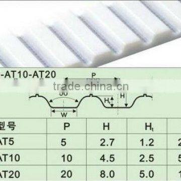 Hot sale long life polyurethane timing belt(AT5,AT10,AT20)