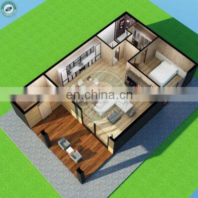 54sqm Galvanised Steel Frame Prefab House in Norway Comfortable Urban Elderly Housing Units for Sale