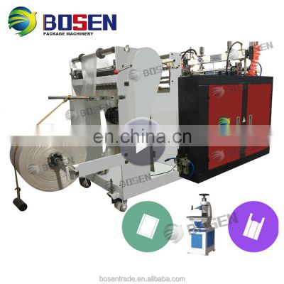 One line hot cutting vest t shirt bag making machine