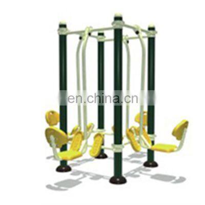 High Quality Double Sitting Arm Force Pull Down and Seated Outdoor Gym Fitness Equipment for Sale photo-5
