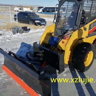China Skid Steer Snow Blade Manufacture,snow Pusher Attachments for Skid Loader photo-3