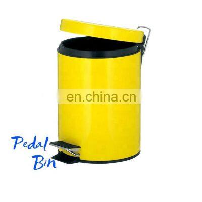 3L Stainless Steel Foot Step Rubbish Bin Kitchen Metal Pedal Bin