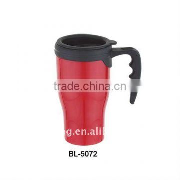 BL-5072 ,double wall plastic travel mug 14oz