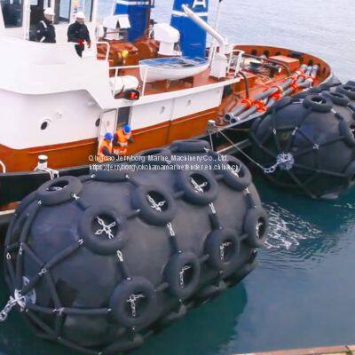 Ship To Ship Pneumatic Boat Rubber Fender With Tyre Chain Net photo-5