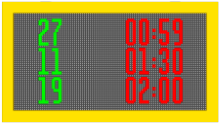 Handheld Timing Screen (Triple Line)