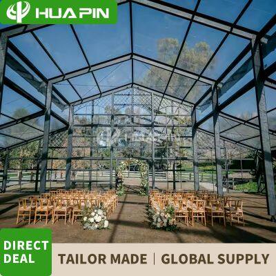 30x60 Glass Marquee for Wedding Party Large Outdoor Event Transparent Aluminum Party Tent for Events photo-3