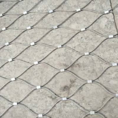 Quality Stainless Steel Safety Mesh ss304 ss316 stainless steel rope mesh/Zoo safety mesh fenc,Animal safety fence mesh