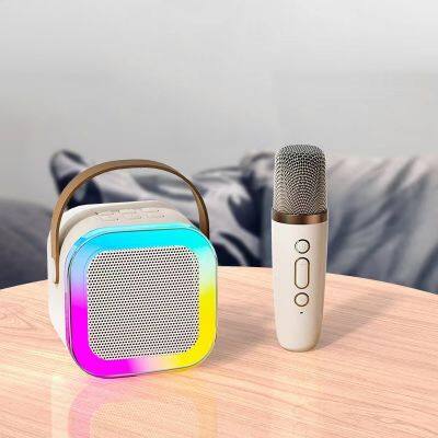 Top quality wireless speaker with ce rohs blue-tooth ktv microphone kids toy christmas birthday gift