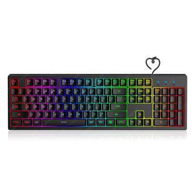 2023 K200 mechanical keyboard rgb rainbow backlight gaming wired usb office silent portable wireless number keyboard