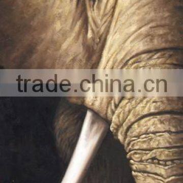 100% Handmade Elephants Oil Painting on Canvas