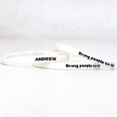 Cheap Custom Print Logo Text Color Size Rubber Silicone Wristbands