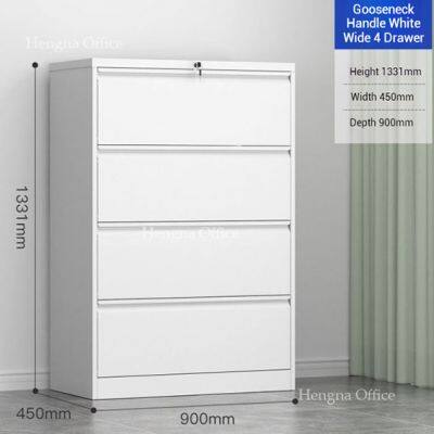 Hengna Card Catalog Cabinet for Office | Compact Storage for Index Cards & Documents