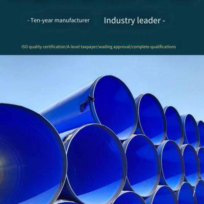 Water Supply Plastic-coated Steel Pipes, Sewage Pipe Networks, Anti-corrosion Pipes With Three Coats of Paint and Two Layers of Cloth, Dn800 Spiral Pipes Processed and Customized by Hengyun