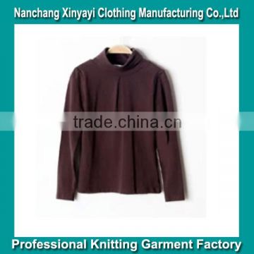 Fashion turtle neck long sleeve girl knitted under garments