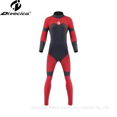 One Piece Watersuit Long Sleeve Fullset Swimming in Cold Water Superflex Neoprene Clothing photo-2