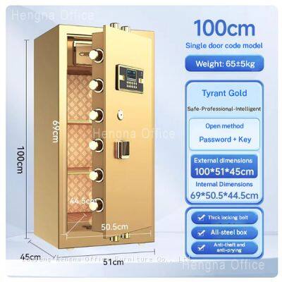 High Capacity Thickened Steel Security Hotel Safe for Suites |100cm Electronic Fingerprint + Password Safe | With All-Steel Body photo-3
