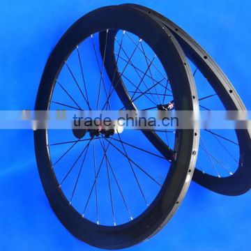 Full Carbon Glossy 700C Road Bike Bicycle Tubular Wheelset 60mm FLX-WS-TW06