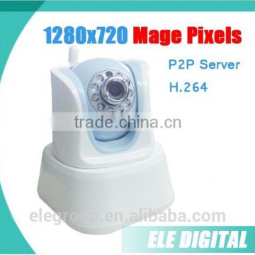 2014 new HD pan tilt p2p wifi wireless ip camera with 1280x720 (Mage Pixels)