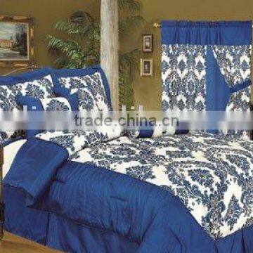 7Pcs Flocking Comforter Set