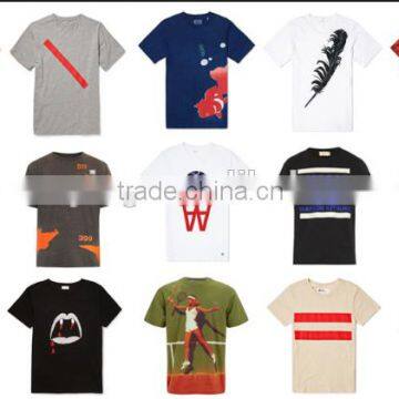 2016 hot selling custom short sleeve men plain white thin long t shirt&shirts