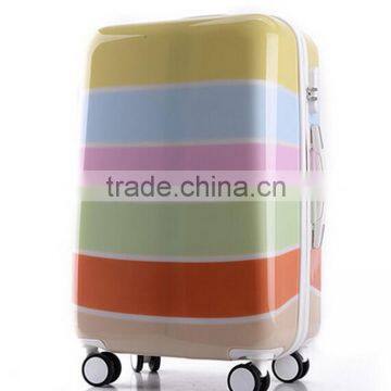 ABS PC Trolley Bag Colorful crossing luggage bag in travel bags