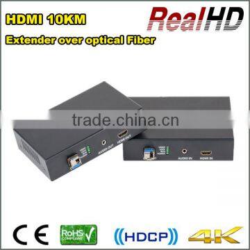 2016 China Best Selling V1.4a 10KM HDMI Fiber Optical Extender Support 3d Support 2k4K video