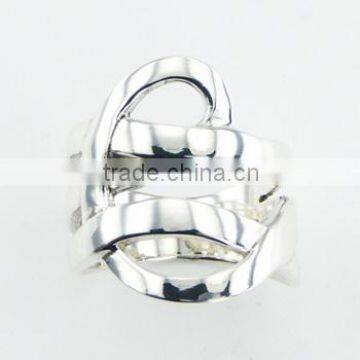 Entwined Intriguing Unique Planet Silver Ring Design