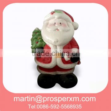 2014 Christmas ceramic santa shape cookie jar