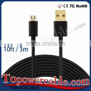 Free Sample Fast Charging Shielded Mobile Phone Micro Usb Cables For Sony photo-2