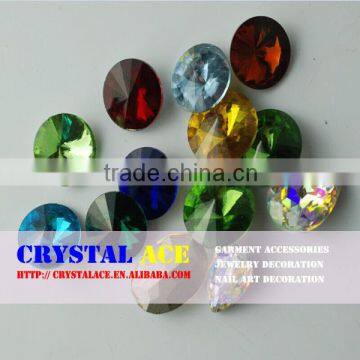 Best quality colour glue on fancy crystals fancy glass stones