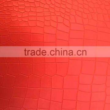 crocodile skin pvc leather multicolors stocklot embossed pattern artificial pvc leather