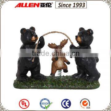 Good grade,Double bear and a deer ,Rope skipping ,garden Decoration