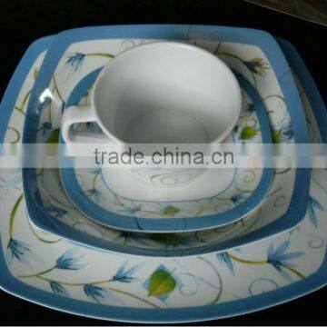 Melamine dinnerware set cup and plate