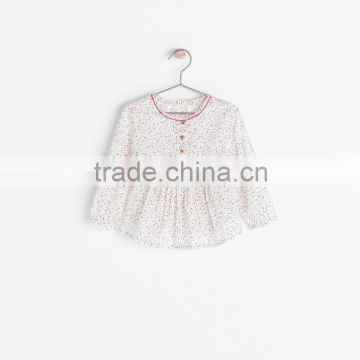 Little girls cotton printed pretty blouse