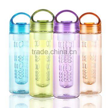 colored transparent fruit water bottle infusion water bottle