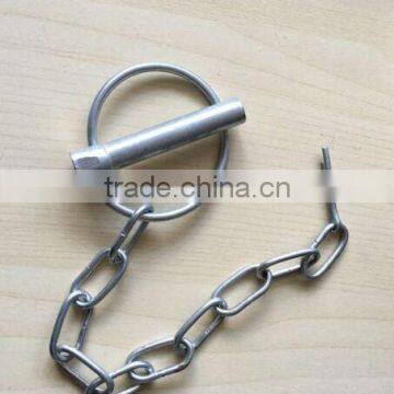 High Quality zinc plated Linch Pin With Link Chain