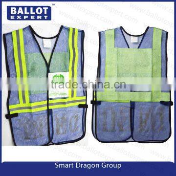 Election volunteer safety reflective vest