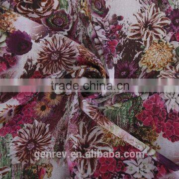 Polyester Chiffon Fabric Different Types Flower Designs of Fabric Printed Fabrics photo-3